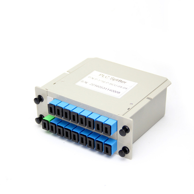 Het rek zet Plc Splitsersabs van de Schakelaarscassette van Doossc UPC het Type 1X16 Optische Vezelsplitser op