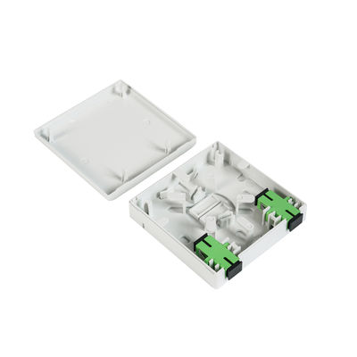 De muur zette 86*86mm Mini Optische de Beëindigingsdoos op van de 2 Kernftth Vezel