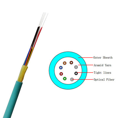 8 de Vezel Optische Kabel van de kern Strakke Buffer