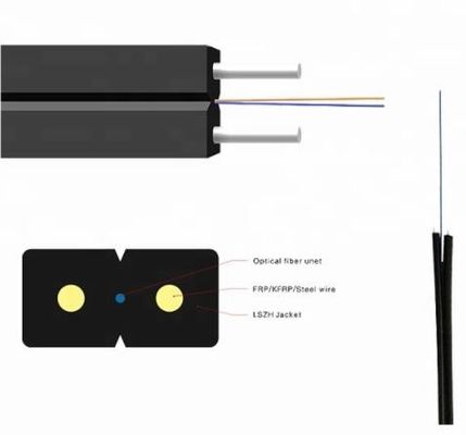 Van de het Staalsterkte van FTTH Singlemode FRPKFRP van de het Lidvezel Optische Kabel