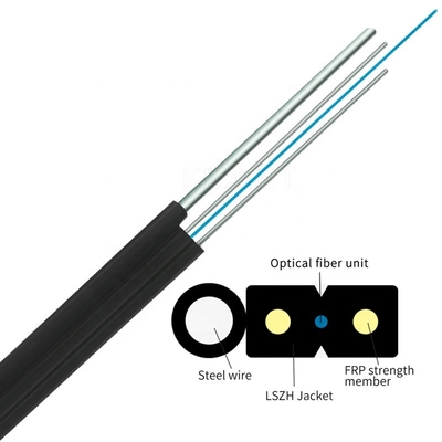 GJYXCH 1 2 de Draad van het 4 Kerng657a1 Staal of Kabel van de de Vezel Optische Daling van FRP de Zwarte