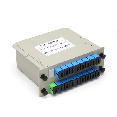 Het rek zet Plc Splitsersabs van de Schakelaarscassette van Doossc UPC het Type 1X16 Optische Vezelsplitser op