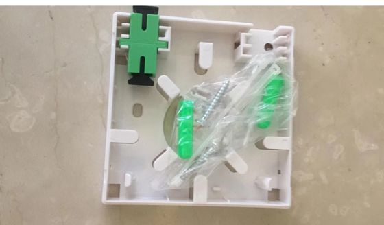 De muur zette 86*86mm Mini Optische de Beëindigingsdoos op van de 2 Kernftth Vezel