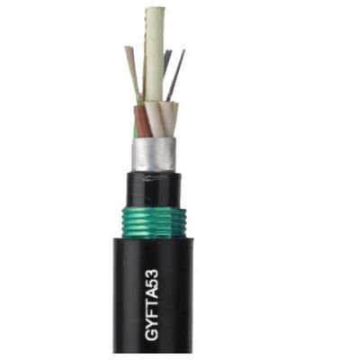 Openlucht Singlemode Ondergrondse Directe Begraven Gepantserde de Vezel Optische Kabel GYTA53 van de Staalband