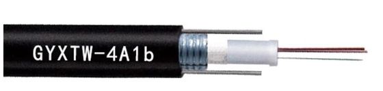 Gepantserde 4 Kern Openlucht Multimode Optische Kabel van GYXTW 4A1B