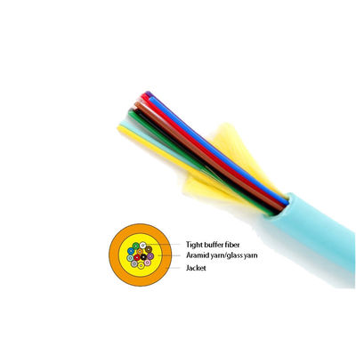Gjfjv-X de HEREN OM3 Distributie Strakke Buffer Aqua Fiber Optic Cable