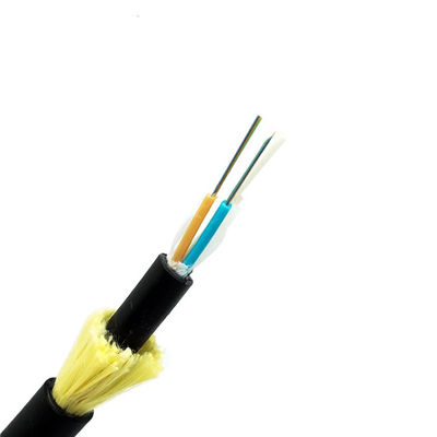 Maak 12 24 Optische Kabel van de Kerng652 ADSS de Luchtvezel waterdicht