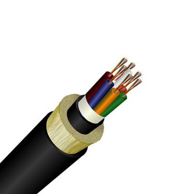 Maak 12 24 Optische Kabel van de Kerng652 ADSS de Luchtvezel waterdicht