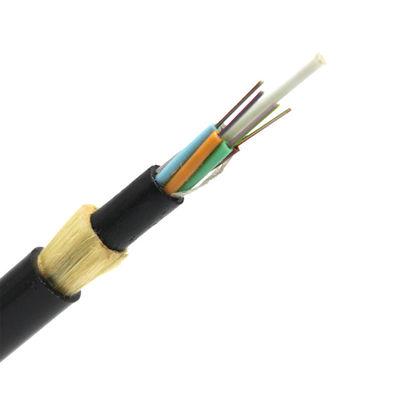Zelfsteun ADSS 12 24 de Vezel Optische Kabel van de 48 Kern Enige Wijze