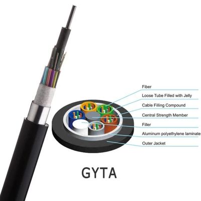 De enige wijze Optische GYTA Openlucht 4 boort niet Gepantserde Vezel Optische Kabel/Communicatie Kabel uit