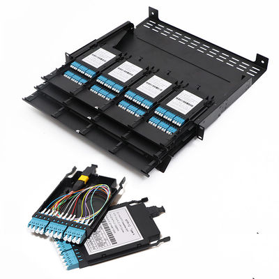 FOC OM3 MTP MPO LC 12 Module van de Vezel de Optische Cassette