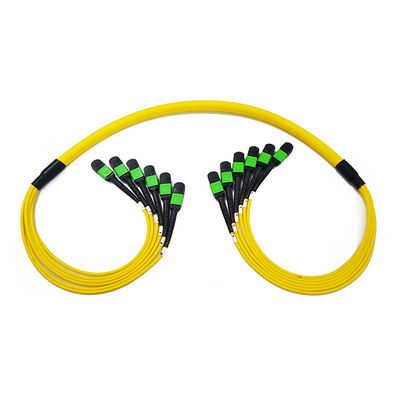 Singlemode 12 Vezel 9/125 de Kabel van het de Vezelflard van OS2 MTP MPO