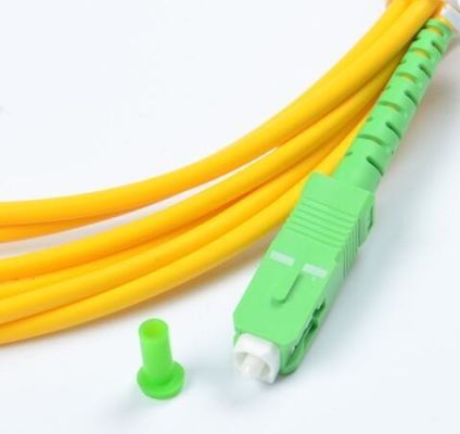 SC/APC aan SC/APC de Enige Optische Kabel van de Wijze Simplexlszh Vezel