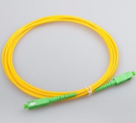 SC/APC aan SC/APC de Enige Optische Kabel van de Wijze Simplexlszh Vezel