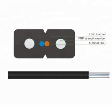 Van de het Staalsterkte van FTTH Singldemode FRP KFRP van de het Lidvezel de Optische Kabel