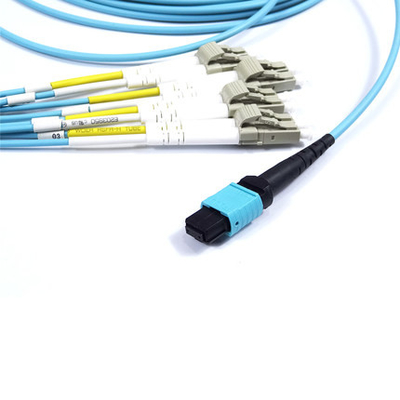 12 het Koordventilator uit Kit Fiber MTP Jumper Breakout Cord 2.0mm MPO van het kernflard aan LC